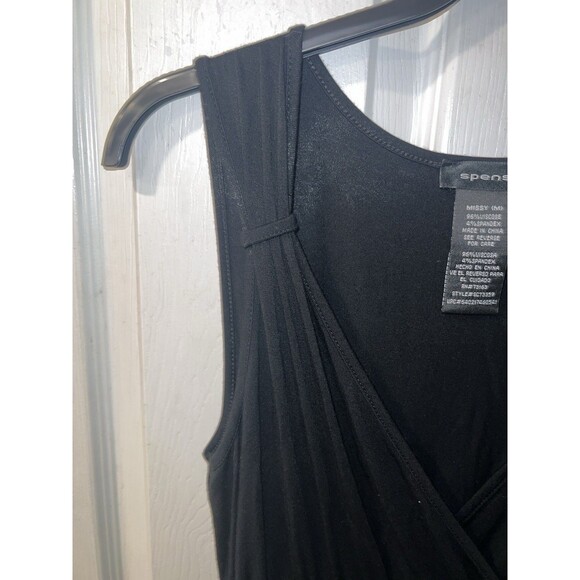 Spense Maxi Dress Womens M Multicolor Striped Jersey Knit Casual Comfort Beachy - Picture 3 of 7